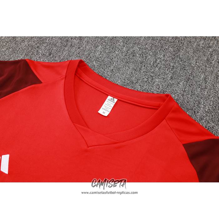Chandal del Flamengo 2024-2025 Manga Corta Rojo - Pantalon Corto